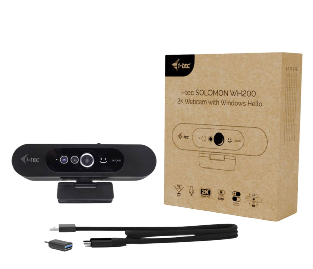 i-tec SOLOMON WH200 2K Webcam with Windows Hello - 1500423 - zdjęcie 5